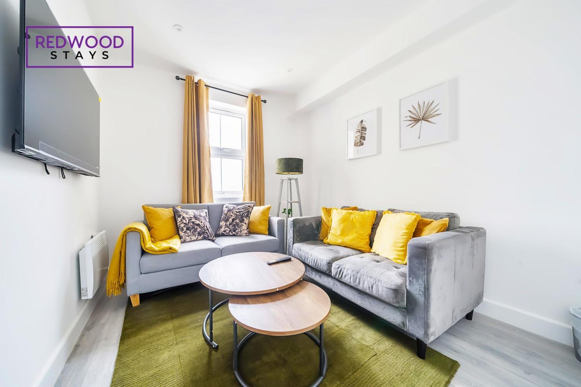 Brand New, 2 Bed 1 Bath, Modern Town Center Apartment, Free Wifi & Netflix By Redwood Stays Aldershot Exteriér fotografie