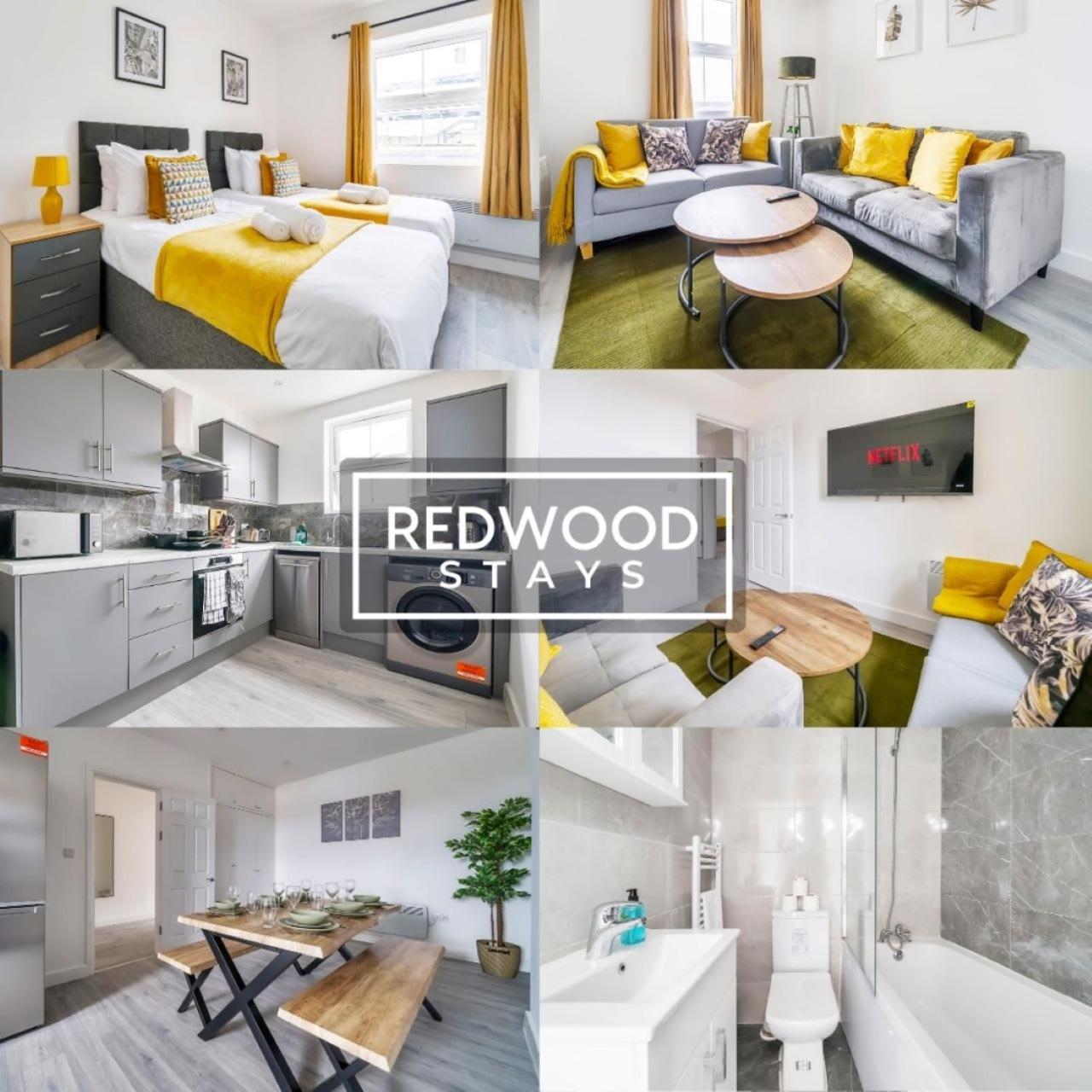 Brand New, 2 Bed 1 Bath, Modern Town Center Apartment, Free Wifi & Netflix By Redwood Stays Aldershot Exteriér fotografie
