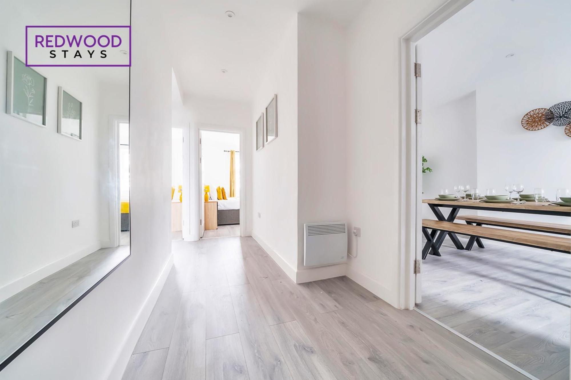 Brand New, 2 Bed 1 Bath, Modern Town Center Apartment, Free Wifi & Netflix By Redwood Stays Aldershot Exteriér fotografie