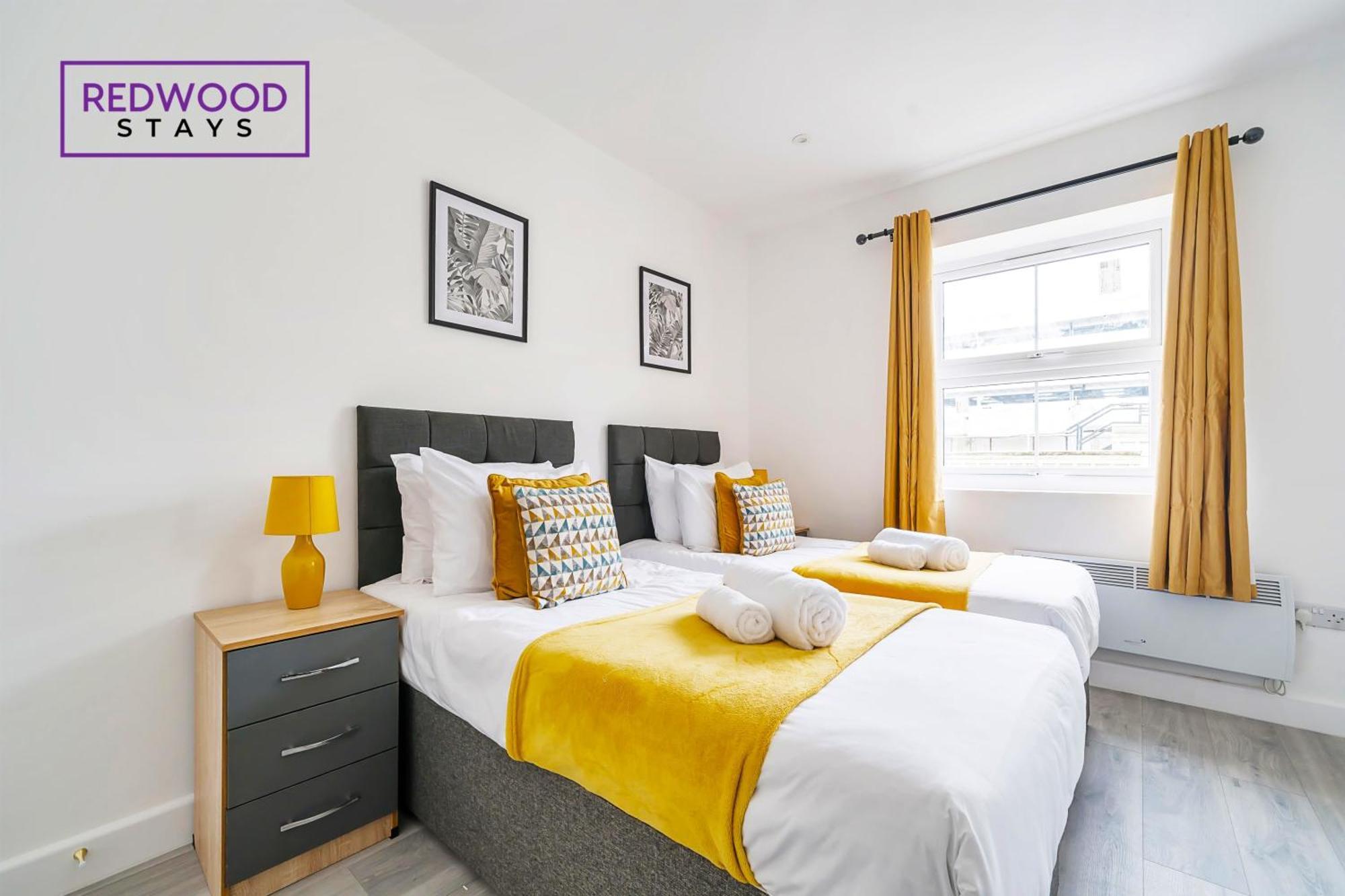 Brand New, 2 Bed 1 Bath, Modern Town Center Apartment, Free Wifi & Netflix By Redwood Stays Aldershot Exteriér fotografie